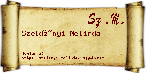 Szelényi Melinda névjegykártya